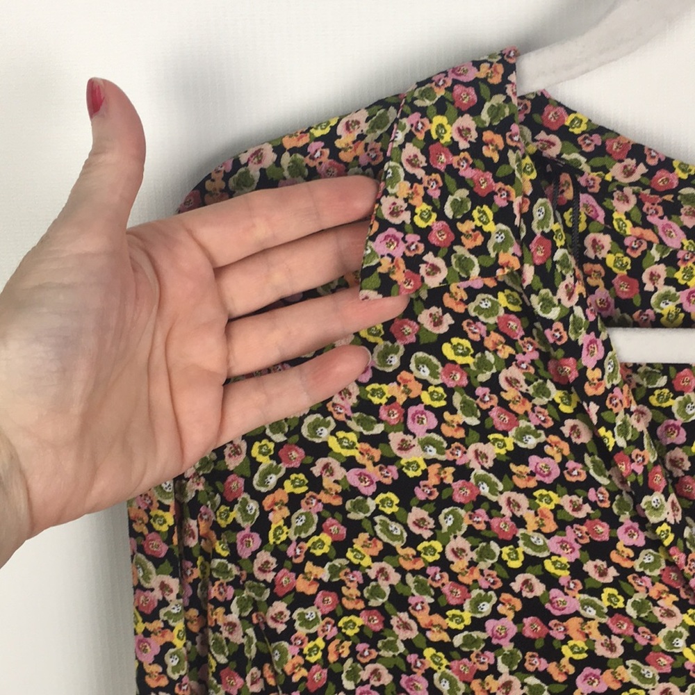Zara Floral Long Sleeve Mini Dress . NWT. Size L